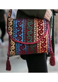 Resim Bk Gift El Yapımı Otantik Türk Kilim Omuz Çantası -5, Günlük, Kitap, Tablet, Plaj Ve Seyahat Çantası Kobitmeyencom35840 Bk Gift 
