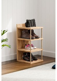 Resim İntergo Çok Amaçlı 4 Raflı Ayakkabılık Banyo Mutfak Düzenleyici Organizer Atlantik Çam Atlantik - Çam 