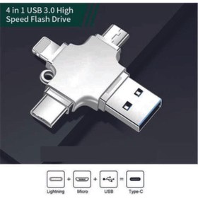 Resim FLYON 4in1 Usb3.0 Yüksek Hızlı U Disk Usb Flash Için Ios Iphone Ipad Android Otg Flash Sürücü 