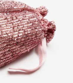 Resim Pembe Sıralı Pullu Kız Çocuk Çanta - Pembe / Tek Ebat 