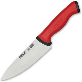 Resim Pirge 34159 Duo Şef Kamp Bıçağı 16 Cm - Kırmızı Kaymaz Sap Çok Renkli 