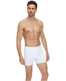 Resim 3'Lü Tutku Elit Siyah Erkek Boxer Pamuk Likralı Şort Boxer (281925526) 