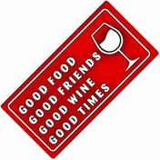 Resim Good Food Yazılı Sök-tak-pratik Vantuzlu Yeni Nesil Dekor Plaka 