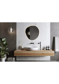 Resim Flora Fuen Banyo Led Işıklı Makyaj Lavabo Aynası Cam 