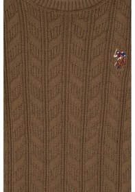 Resim U.S. Polo Assn. Erkek Çocuk Haki Basic Bisiklet Yaka Kazak 50288889-VR027 