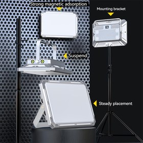 Resim USB Şarj Edilebilir Dış Mekan LED Kamp Lambası - ic Braket & Kemer Klipsli - Taşınabilir Güçlü Parlak Işık, Çadır, Karavan, Elektrik Kesintileri için Acil Durum Power Bank - USB Feneri Akıllı Telefonlar/Tabletler ile Uyumlu (Gerekli Değil) 