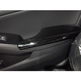 Resim Honda Civic Fe1 Uyumlu Kapı Kolçak Kaplaması Piano Black 2022+ (541928823) 