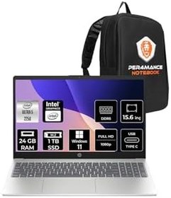 Resim HP AI 15 Intel Core Ultra 5 225U 24GB 1TB SSD 15.6" FHD W11P Dizüstü Bilgisayar & PER4 Çanta 