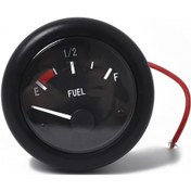 Resim 52mm 12v Deniz Yakıtı Seviye Göstergesi + 350mm Yakıt Seviye Sensörü, Led Işıklı 