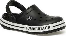 Resim LUMBERJACK Devon 3Fx Siyah Hastane Plaj Ve Günlük Spor Sabo Sandalet Terlik 