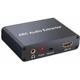 Resim Xinhang 192KHZ Alüminyum Arc Ses Adaptörü Ses Extractor Dijital Analog Ses Dönüştürücü Dac Spdıf Koaksiyel Rca 3.5mm Jack Çıkışı (Yurt Dışından) 