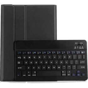 Resim Shuai Yan Kablosuz Klavye Koruyucu Kabuk Seti Bölünmüş Klavye Samsung Tab A7 10.4 Inç Için Ultra Ince Koruyucu Kapak (Yurt Dışından) 