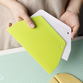 Resim 1 adet/2 adet, Hamur Kazıyıcı, Plastik Hamur Kesici, Pasta Kesici, Pişirme Araçları, Mutfak Aletleri, Mutfak Aksesuarları 