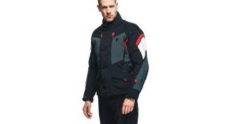 Resim Daınese Ceket/carve Master 3 G.tex Blk Ebony Lava-Red 