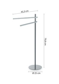 Resim Circe Ayaklı Havluluk,ikili,25xh79.8x45.3cm - Krom Krom 