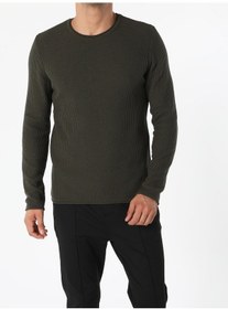 Resim Colin's Slim Fit Haki Erkek Kazak CL1055245_Q1.V1_KHA 