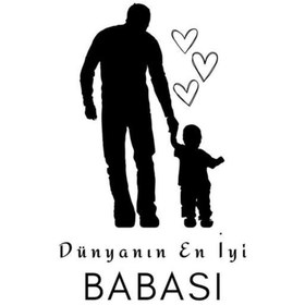 Resim Kıvırcıkyoga Babalar günü sticker arac-oto-duvar uyumlu 20×15 