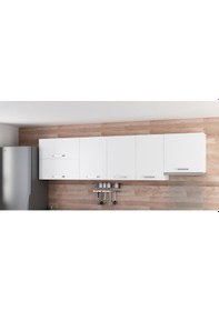 Resim Minar 285 Cm Mutfak Dolabı Beyaz 285-B4-Üst Modül Beyaz 