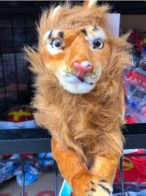 Resim Sesli Kükreyen Aslan Peluş 30 Cm Kahverengi 