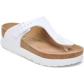 Resim Birkenstock Gızeh Platform Flex Bf Vegan Unısex Terlik Brk1027396 Beyaz 