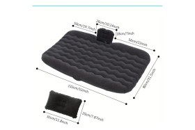 Resim Carlone Şişme Araç Içi Seyahat Yatağı Oto Araç Içi Yatak Gri Renk Pompa+Yastık Dahil 