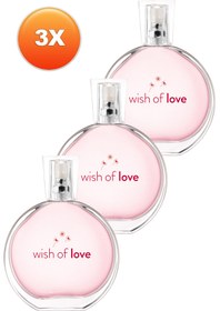 Resim AVON Wish Of Love Kadın Parfüm Edt 50 Ml. Üçlü Set 