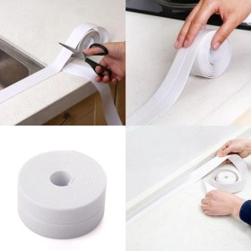 Resim Sanal Trend 3 Adet Su Sızdırmaz Yapışkanlı Bant Nem Küf Önleyici Lavabo Evye Küvet Kenar Bandı 