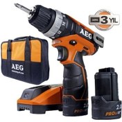 Resim Aeg BS 12 C2 Li 12V 2.0 Ah Çift Akülü Matkap Vidalama 