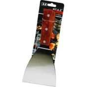 Resim Eğik Ağızlı Metal Spatula - Ahşap Saplı (4764) 