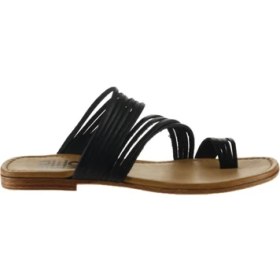 Resim Bueno Shoes Siyah Deri Kadın Düz Terlik 