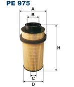 Resim FILTRON PE975 Yakit Filtresi (WF695362) 