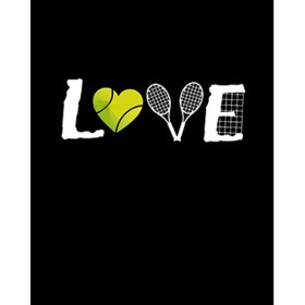 Resim Tennis Love Büyük Sırt Patch Yama 