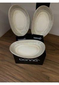 Resim 3'lü Galata Vago Oval Plate 15 8.5 Cm 140 Cc Reçel/bal/kahvaltı/aperatif Çok renkli 