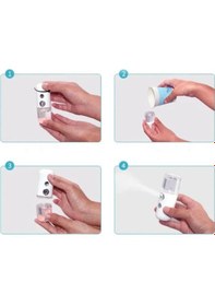 Resim Şarjlı Mini Yüz Nemlendirici Dezenfektan Cihazı 