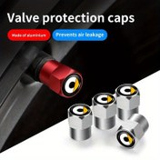 Resim 4 Adet Premium Metal Araba Logolu Lastik Valfi Sapları - Smart Fortwo, Forfour EQ, Cabrio, Crossblade & Roadster için Mükemmel Uyum 