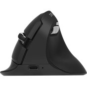 Resim Delux Teknofaji Ergonomik Kablosuz Dikey Fare Delux Mini Şarj Edilebilir Sessiz Tıklamalı Küçük El Kullanıcıları Için 