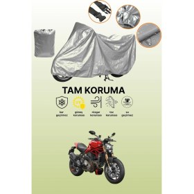 Resim Dokaca Gri Ducati Monster 1200 Uyumlu Motosiklet Brandası, Koruyucu Örtü, Motor Branda 