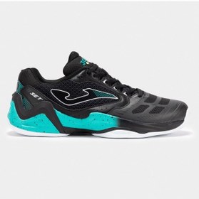 Resim Joma Set Erkek Siyah Toprak & Sert Kort Tenis Ayakkabısı Tsets2501ac Siyah 