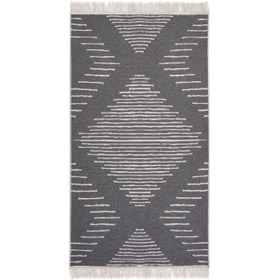Resim MarkaEv Cotton Çift Taraflı Yıkanabilir Pamuk Kilim - 80x150 cm 