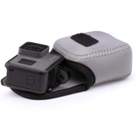 Resim MegaGear Sony Rx0 1.0, Hero 5 Black, Hero 6 Neopren Kamera Kılıfı 