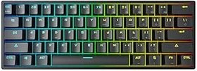 Resim Valkyrie Leaven K620 Blue Switch Mekanik Gaming Oyun Klavyesi RGB 61 Key Mavi Tuş Type-C Klavye Siyah 
