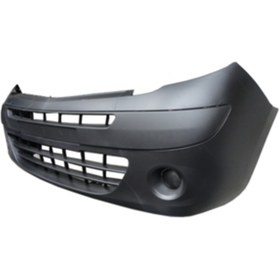 Resim BZT Renault Kangoo- 3- 08/13; Ön Tampon Siyah (Sis Deliksiz Komple Bantli) (Eurobump) 7701478128 