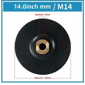 Resim Springsun Esnek Lastik Uçlu Taş İşleme Aleti, Evrensel Yapıştırıcı Disk, M14 Delikli 4 İnç 10 Cm Köşe Fırçası Taşlama Diski, Özel Tasarım Desteği 