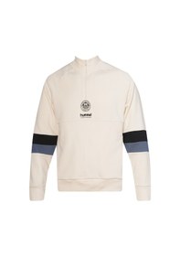 Resim Hummel Hunter Yarım Fermuarlı Sweatshırt 922404-9157 Ekru 