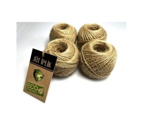 Resim 100 Gr Jüt Iplik-4'lü Jüt Ip ,hasır Ip , Kırnap Ip , Doğal Ip , Çuval Ip 