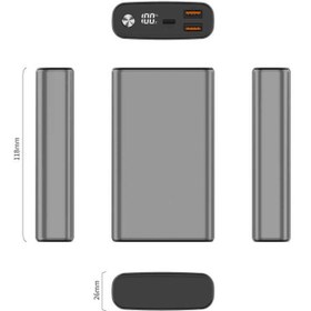 Resim Xipin T108L 15000 Mah Powerbank - Gri 