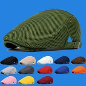 Resim Soluk Açık Yüz Beresi - Hafif File Taç, Ayarlanabilir Kayış Erkek & Kadınlar İçin, Güneş Koruma, Resmi/Günlük Etkinlikler - Yeşil/Siyah/Kırmızı/Turuncu/Pembe/Gri/Mavi - Yaz Tatili ve Günlük Kullanım, Katlanabilir Güneş Şapkası, Modern Bere 