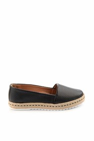 Resim Bambi Siyah Leather Kadın Espadril K01582012603 