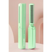 Resim Kablosuz Seramik Kaplama Saç Düzleştirme Tarağı Yeşil Dpps 