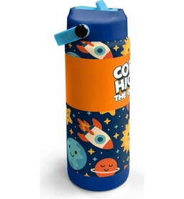 Resim Coral High Lacivert Uzay Desenli Katlanır Ağızlıklı Çelik Termos 650 Ml 38342 Lacivert 